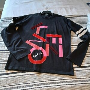 Kenzo Black and Red Long Sleeve Tee